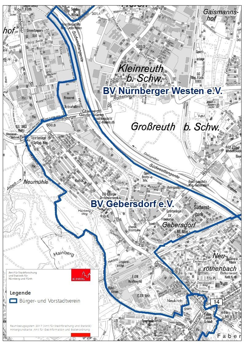 BV Gebersdorf e.V. Gebietskarte
