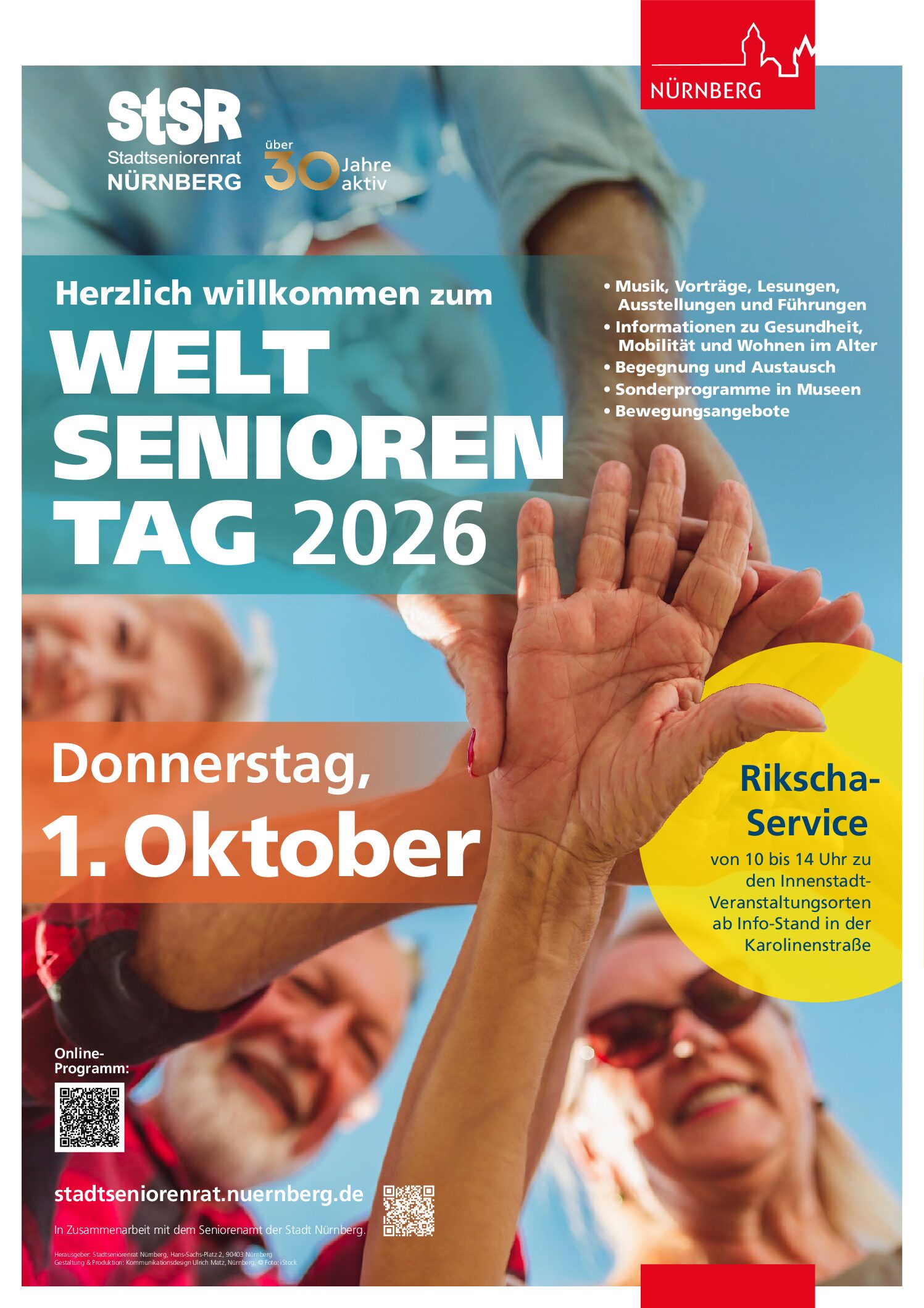 Weltseniorentag am 1. Oktober – Das Programm ist da